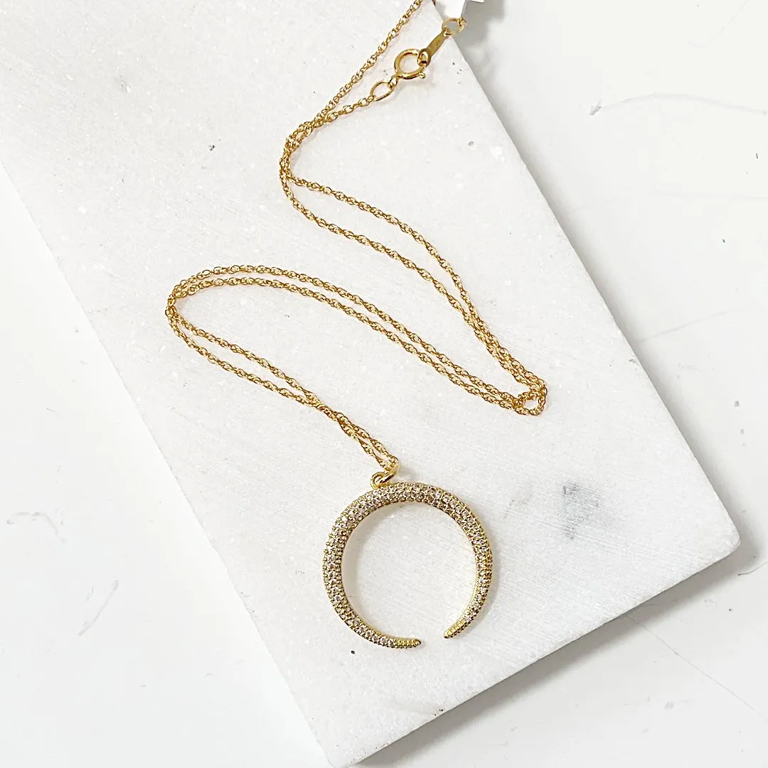 Crescent Moon Necklace-