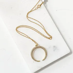 Crescent Moon Necklace-