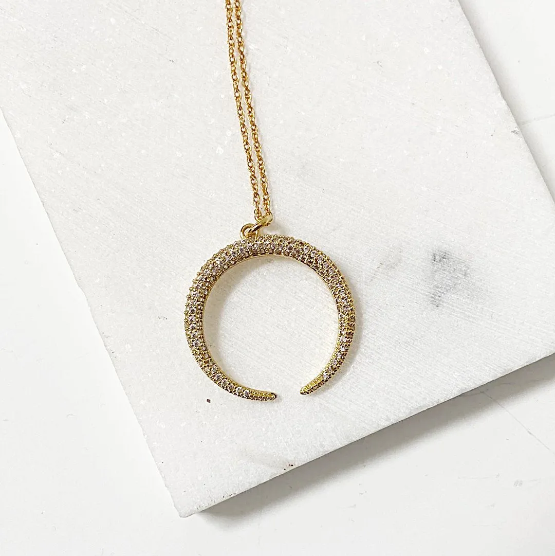 Crescent Moon Necklace-