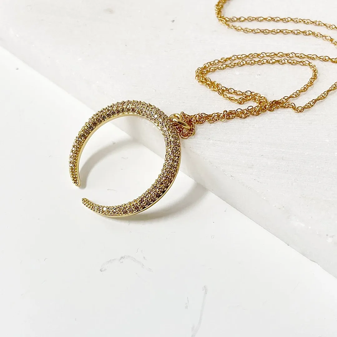 Crescent Moon Necklace-