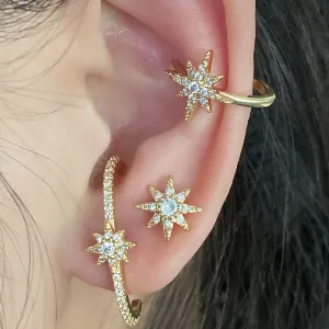 Dainty cuff earrings