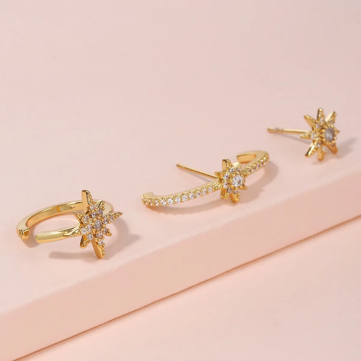 Dainty cuff earrings
