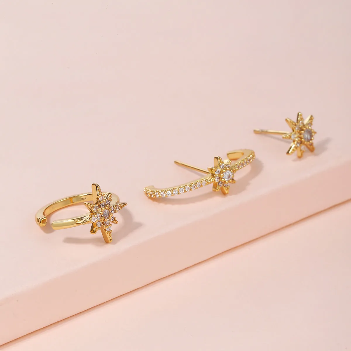 Dainty cuff earrings