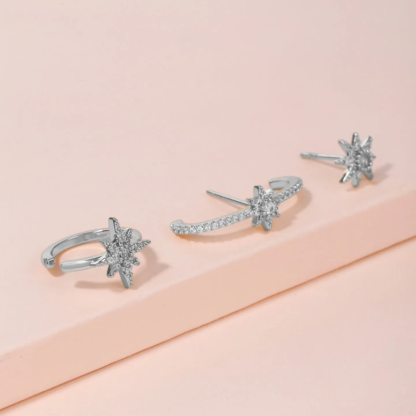 Dainty cuff earrings