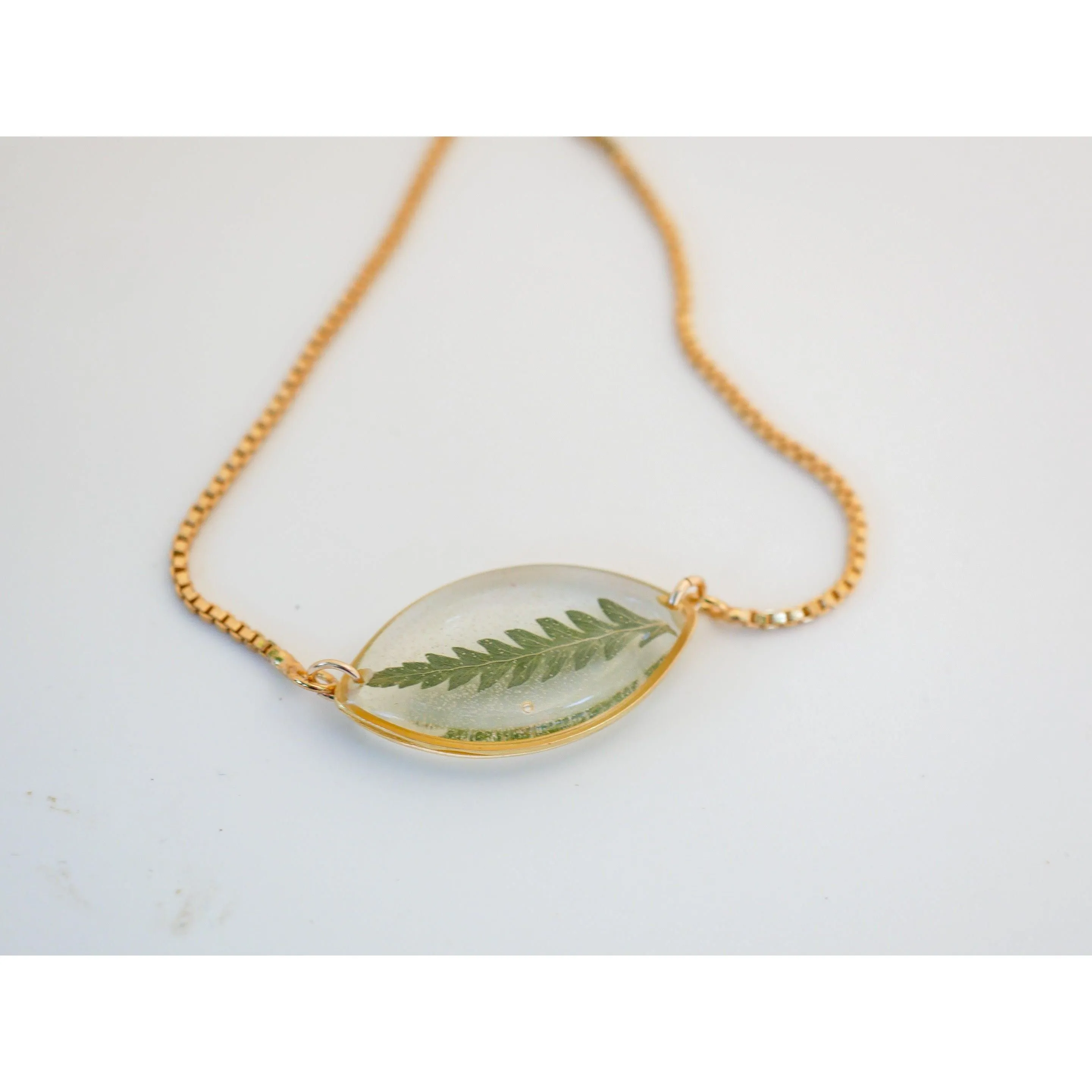 Dainty Fern Marquise Bracelet