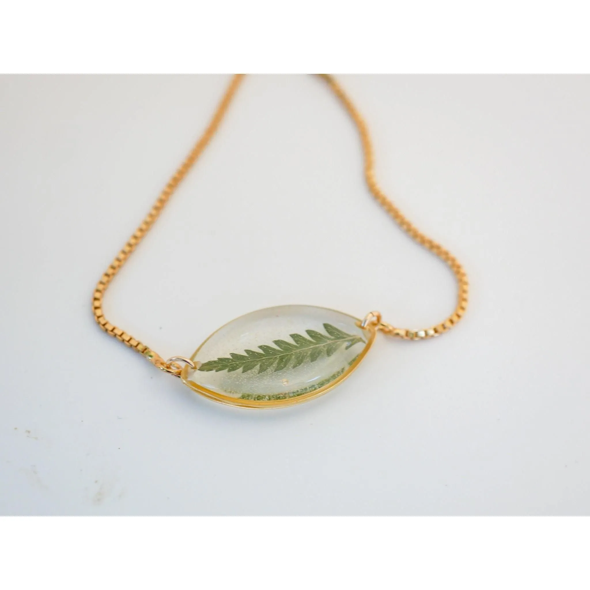 Dainty Fern Marquise Bracelet