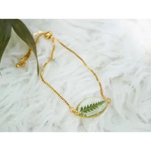Dainty Fern Marquise Bracelet