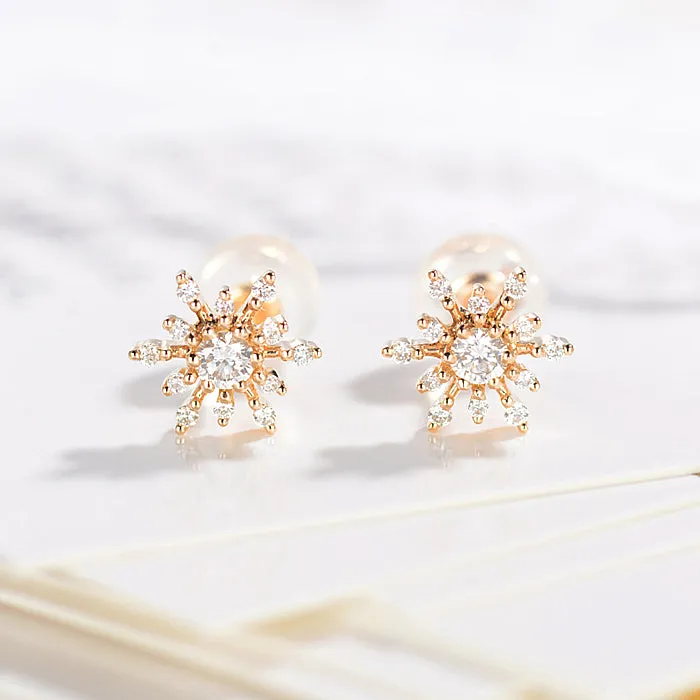 Dainty Flower Stud Earrings