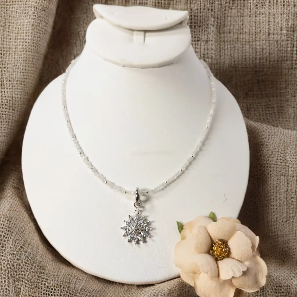 Dainty Moonstone Necklace