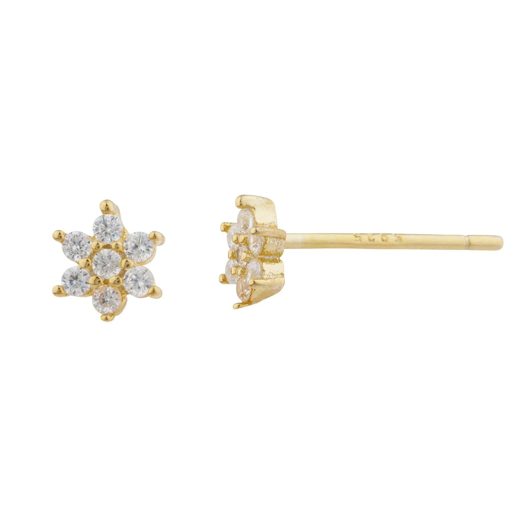 Daisy Pave Stud Earring