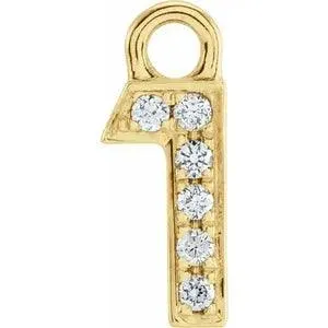 Diamond Number Charm