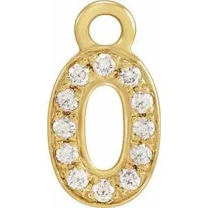 Diamond Number Charm