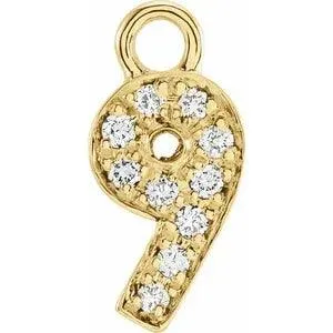 Diamond Number Charm