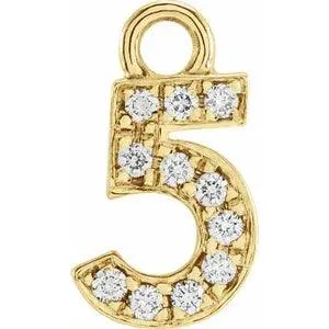 Diamond Number Charm