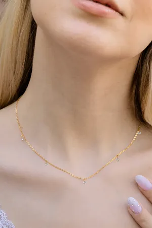 Diamond Station Necklace