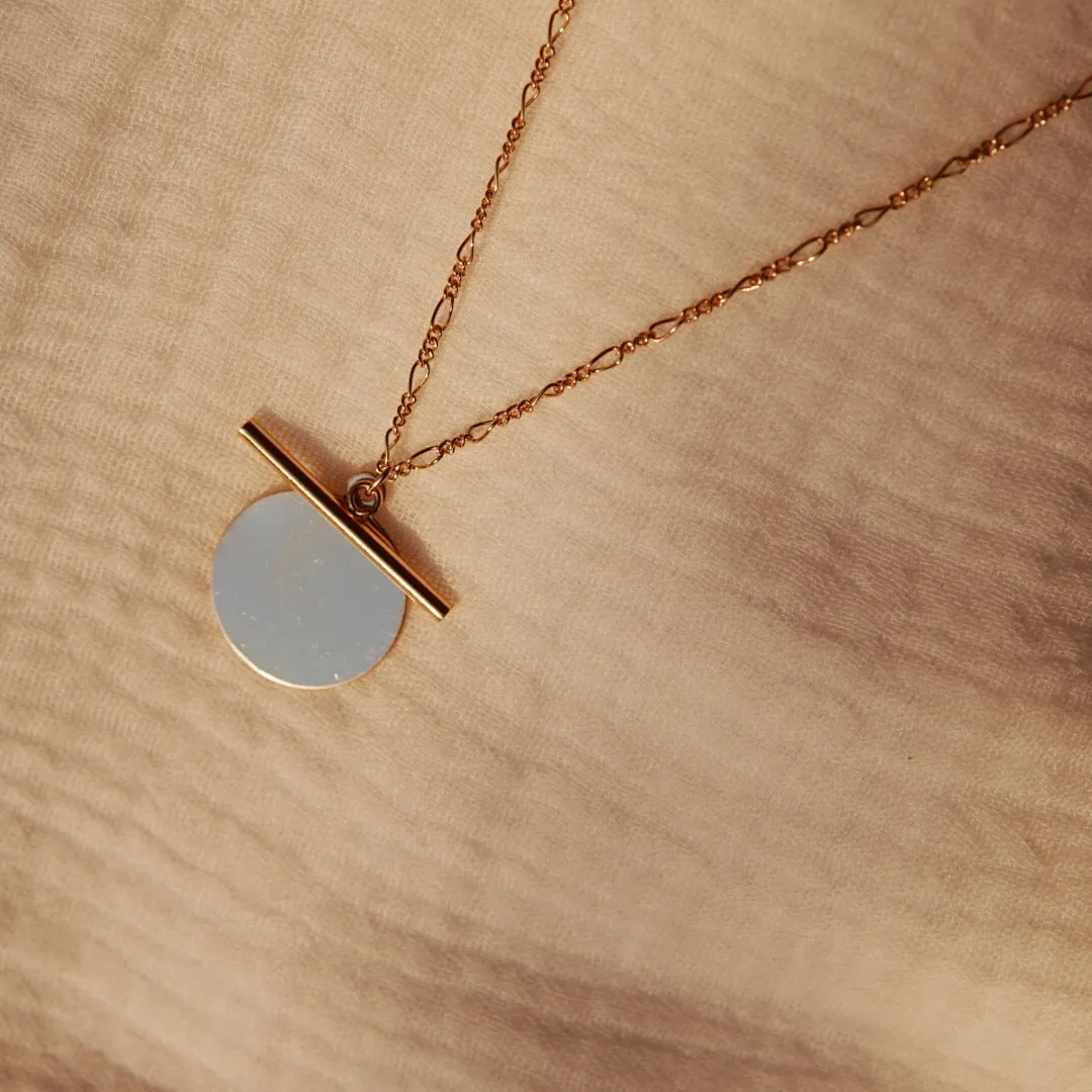 Disc & Toggle Necklace