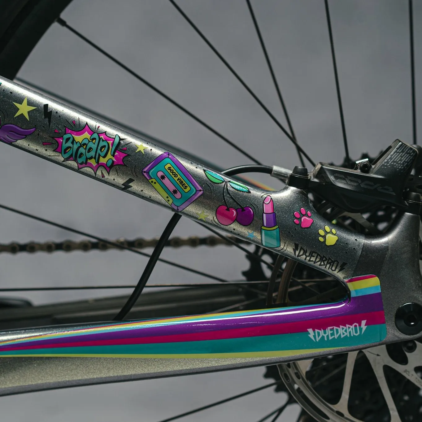 Dyedbro Unicorn Glitter Frame Protection
