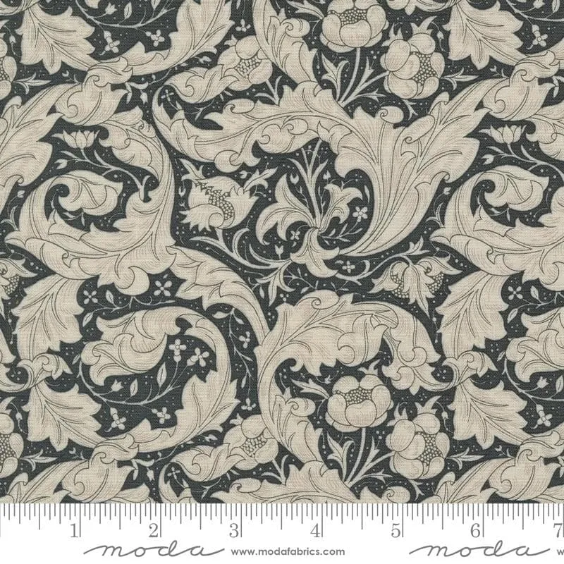 Ebony Suite Porcelain Bachelors Button Fabric Yardage