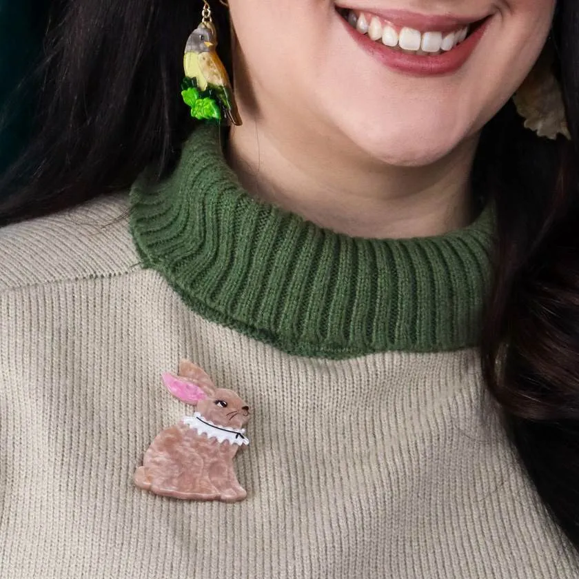 Erstwilder Dainty Bunny Brooch
