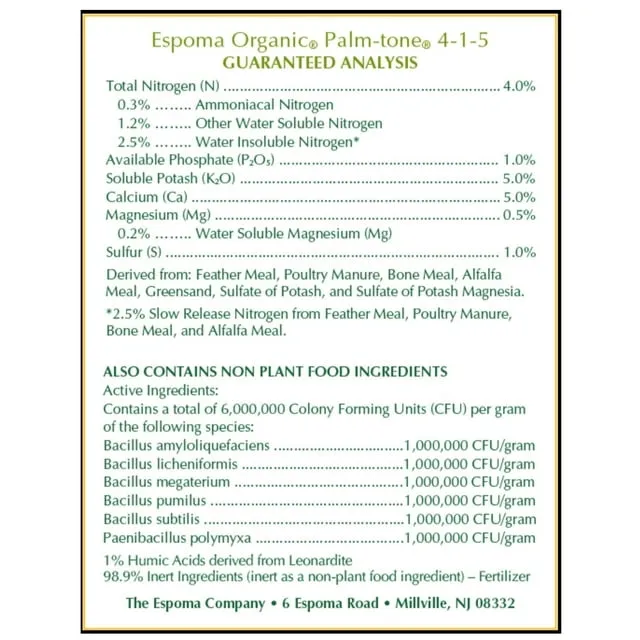 Espoma Palm-Tone (4 Lb)