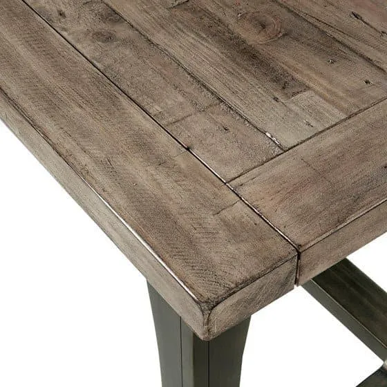 Extendable Distressed Vintage Industrial Dining Table (LTL)