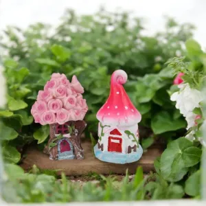 Fairy Rose & Mushroom Houses