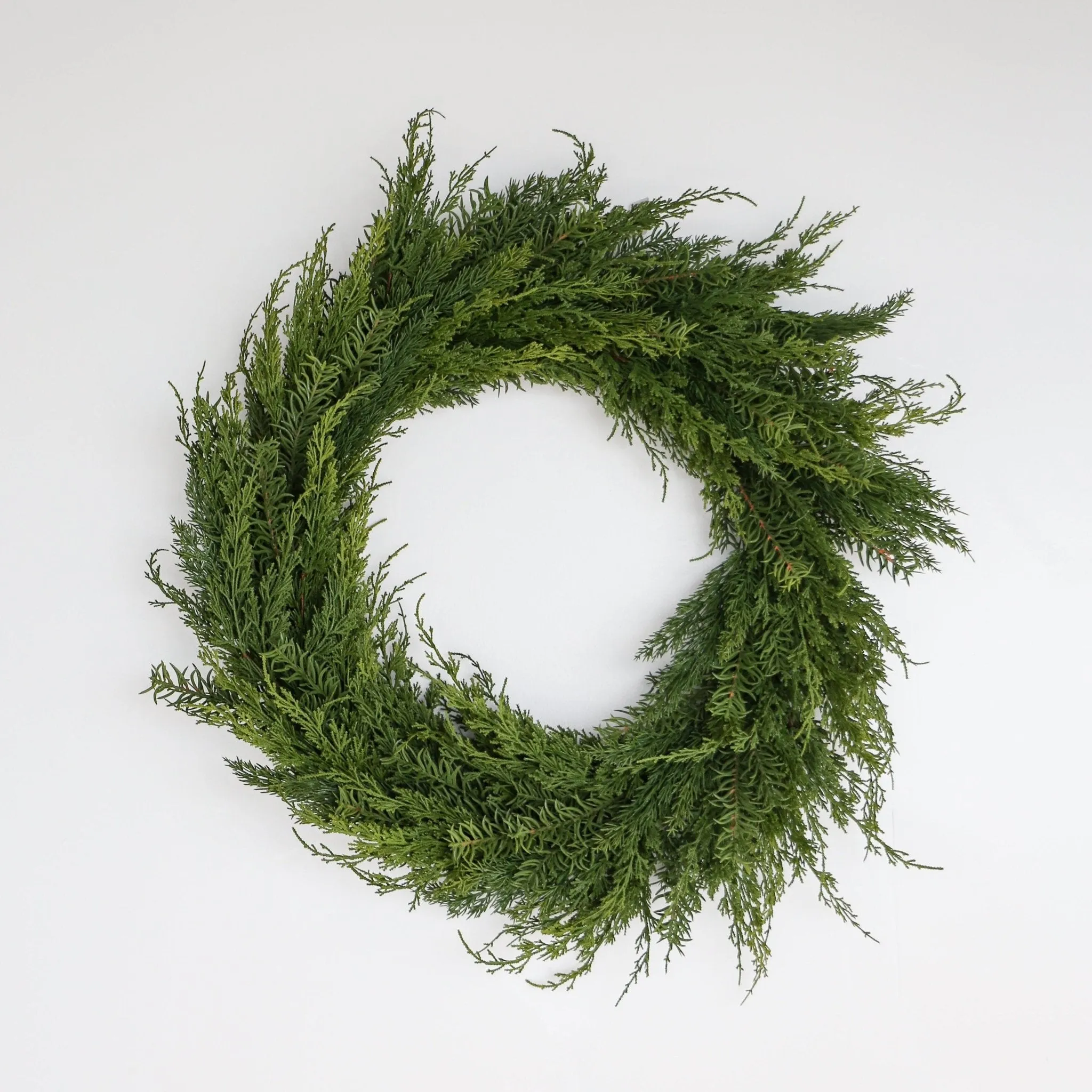 Faux Cedar Wreath | Large | 36-inch