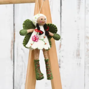 FELT GREETINGS FAIRY WHITE DRESS