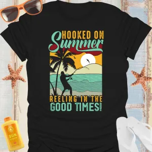 Fishing Adventures Hooked On Summer Tshirt