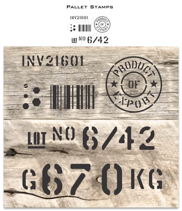 FJ114 Funky Junk's Pallet Stamps