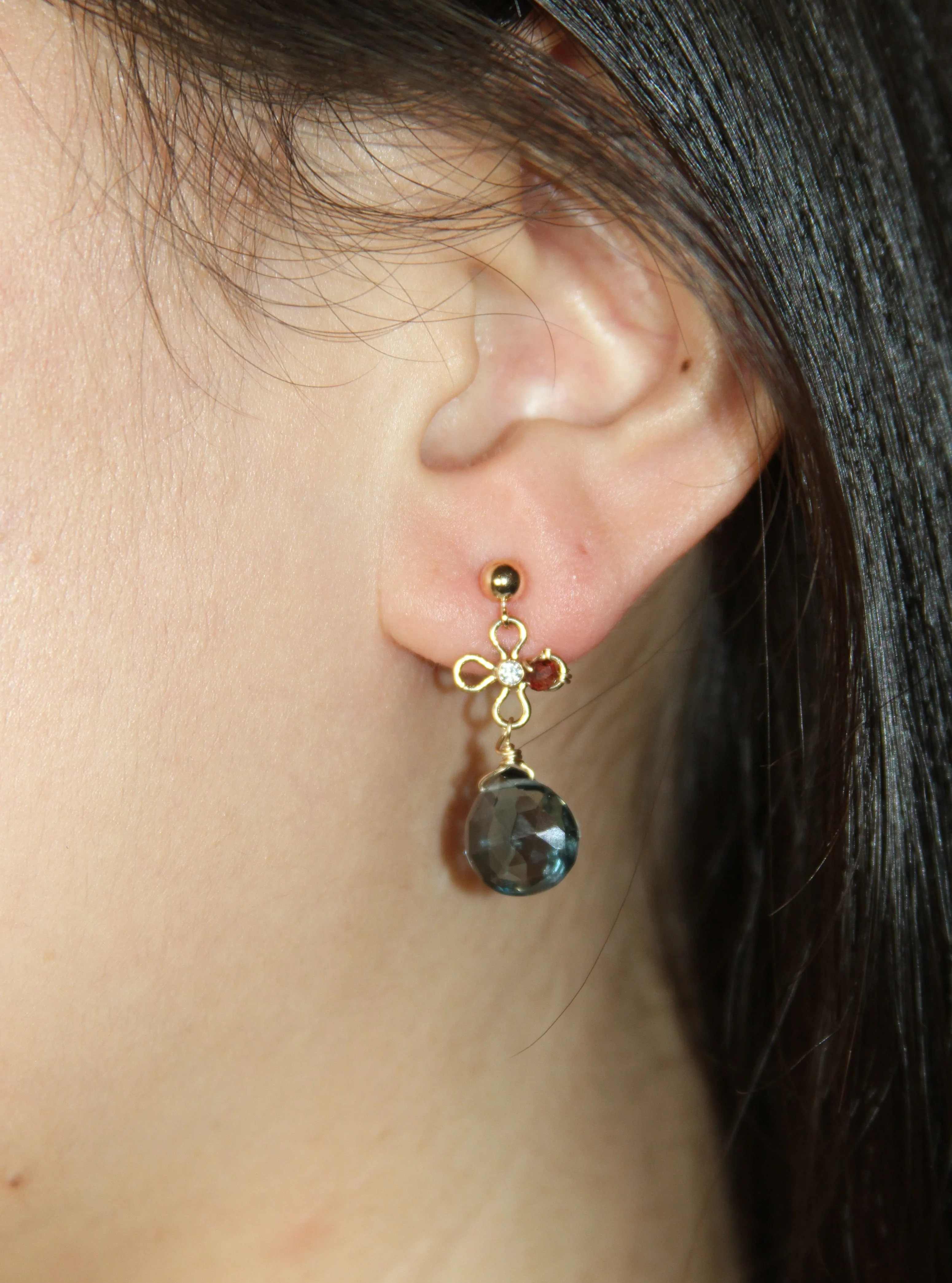Floral Gem Earrings