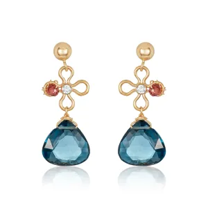 Floral Gem Earrings