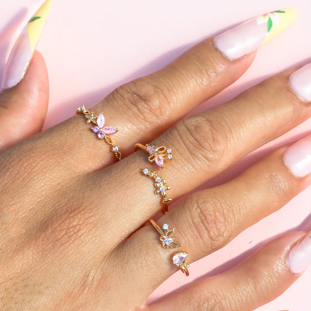 Floral Gem Ring