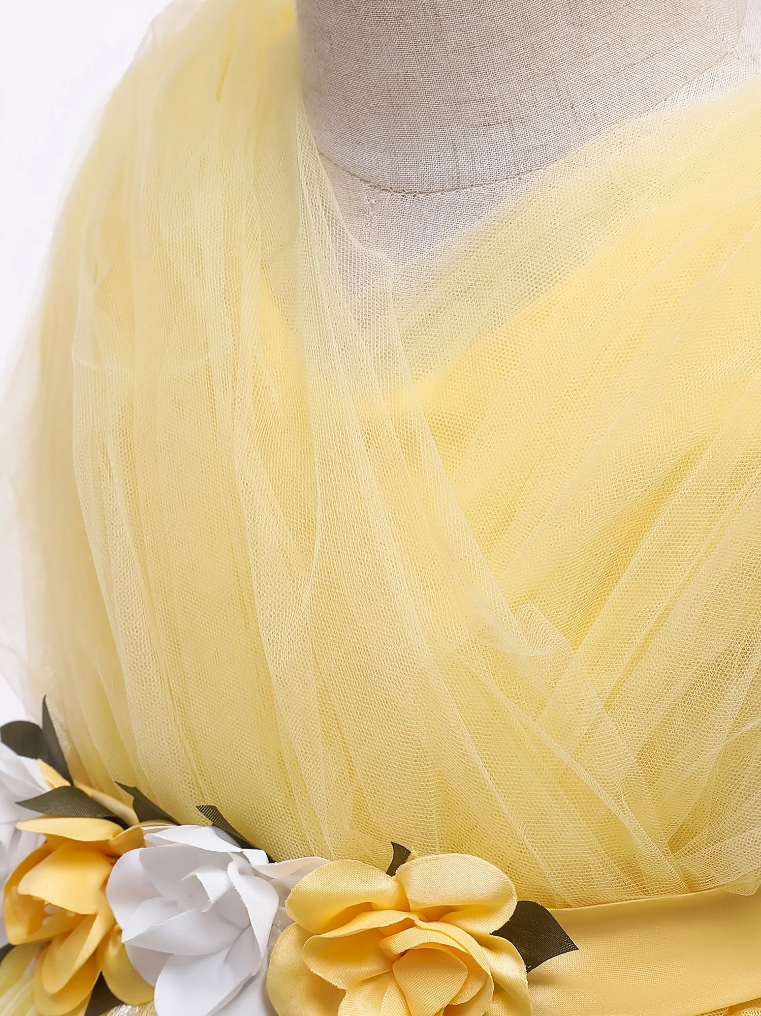 Flower Embroidered Tutu Dress for Baby Girls