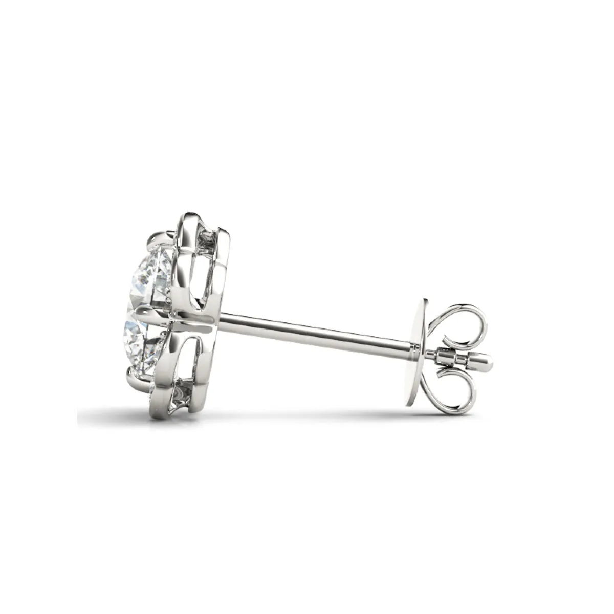 Flower Lab-Created Diamond Earrings