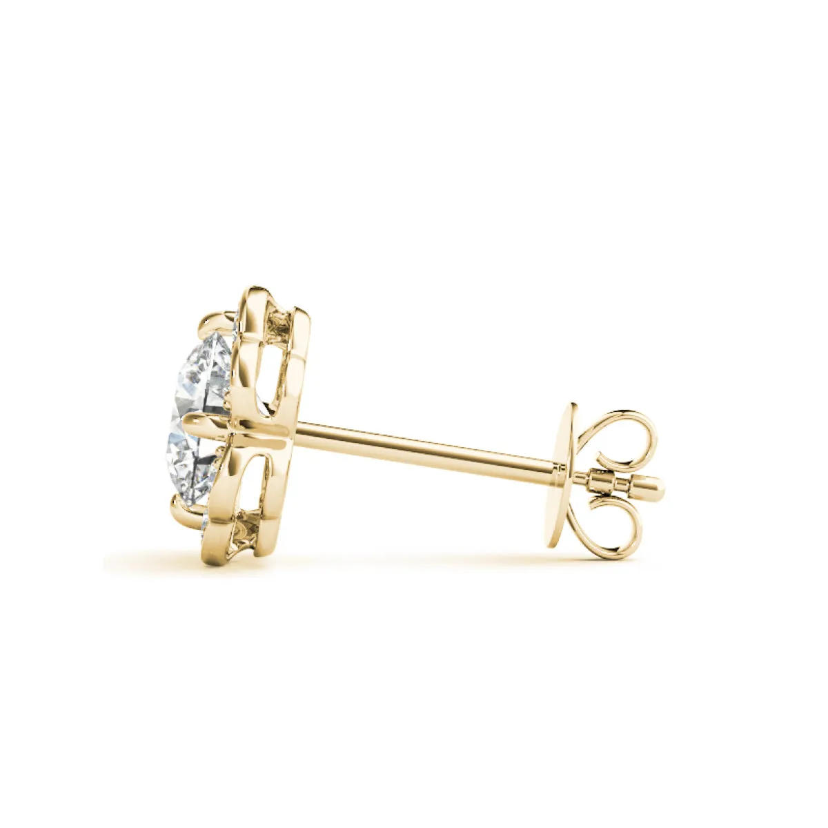 Flower Lab-Created Diamond Earrings