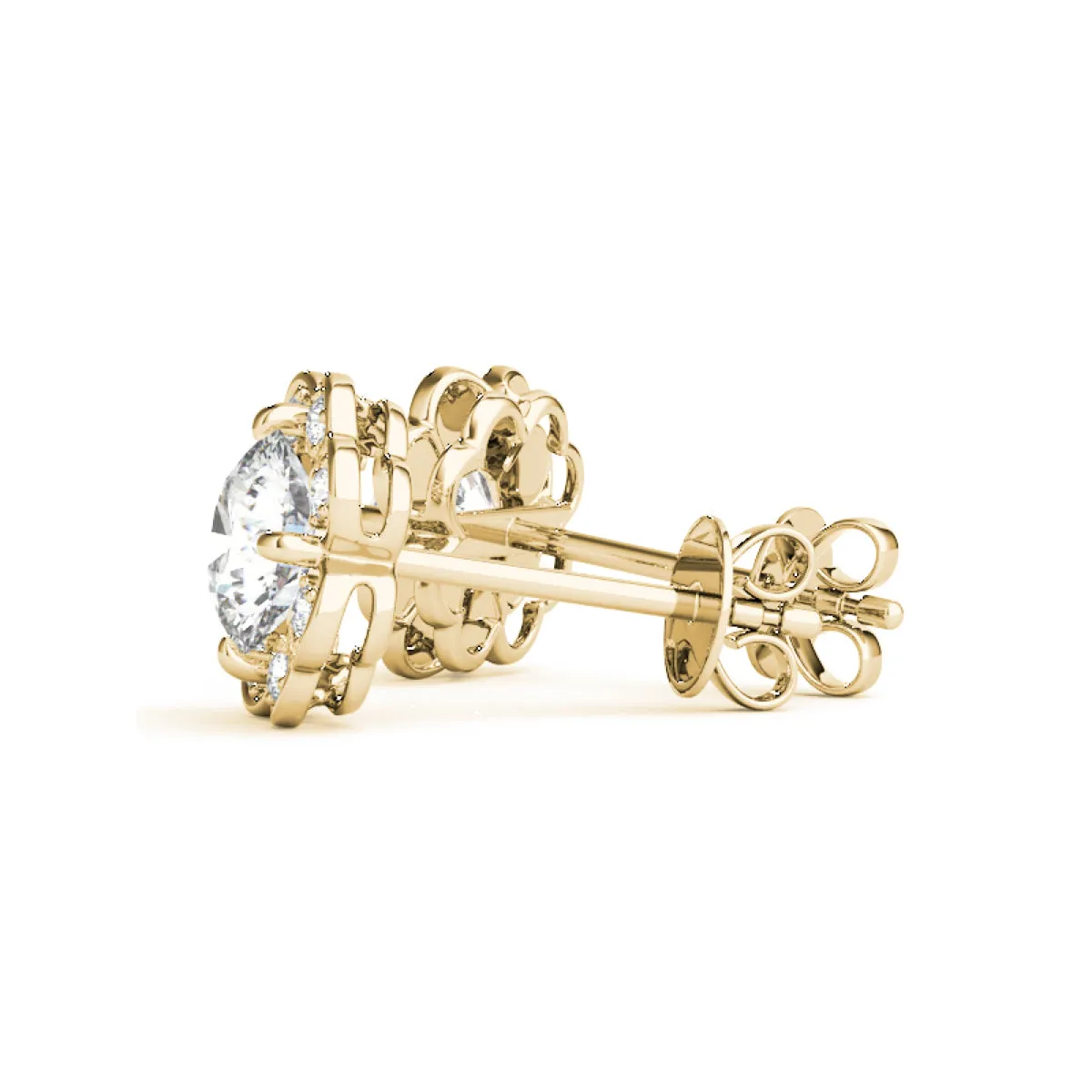 Flower Lab-Created Diamond Earrings