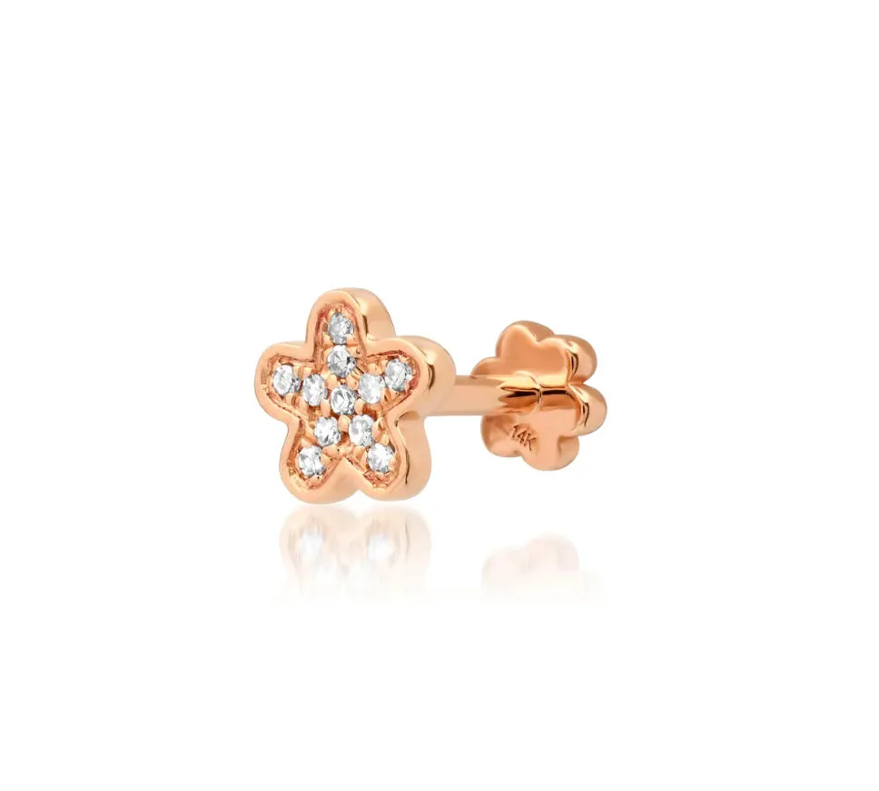 Flower Screw Back Stud