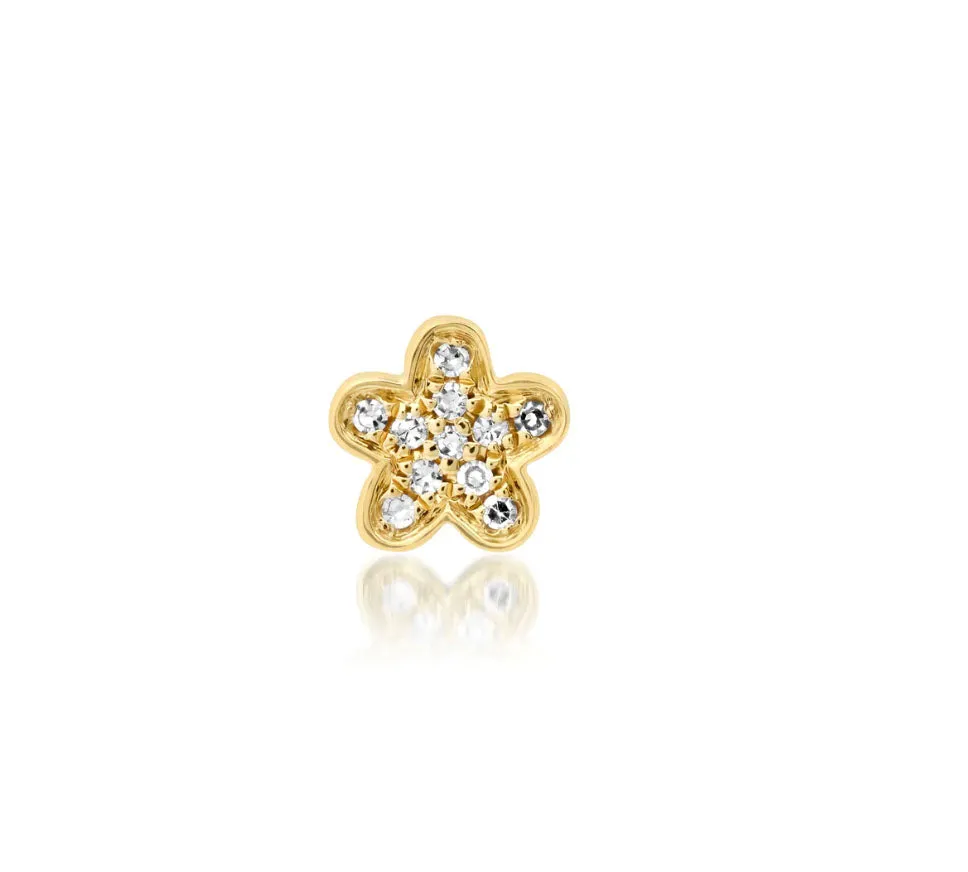 Flower Screw Back Stud