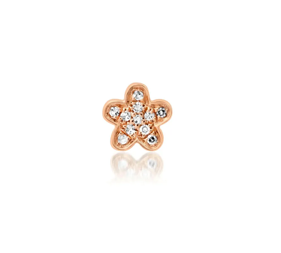 Flower Screw Back Stud