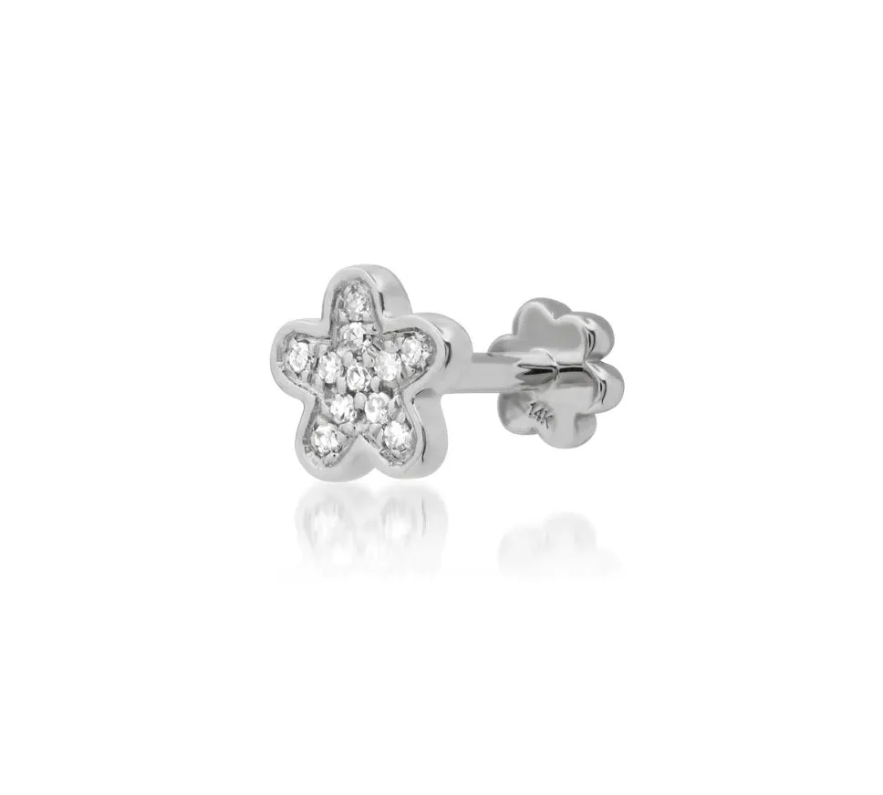 Flower Screw Back Stud