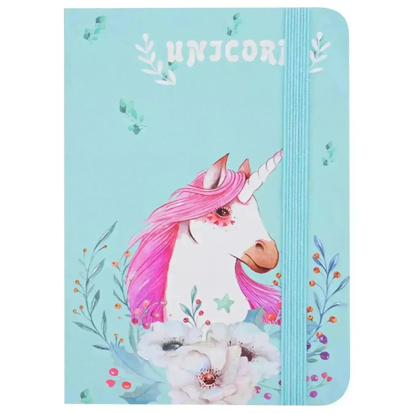 Flowery Unicorn A5 Diary