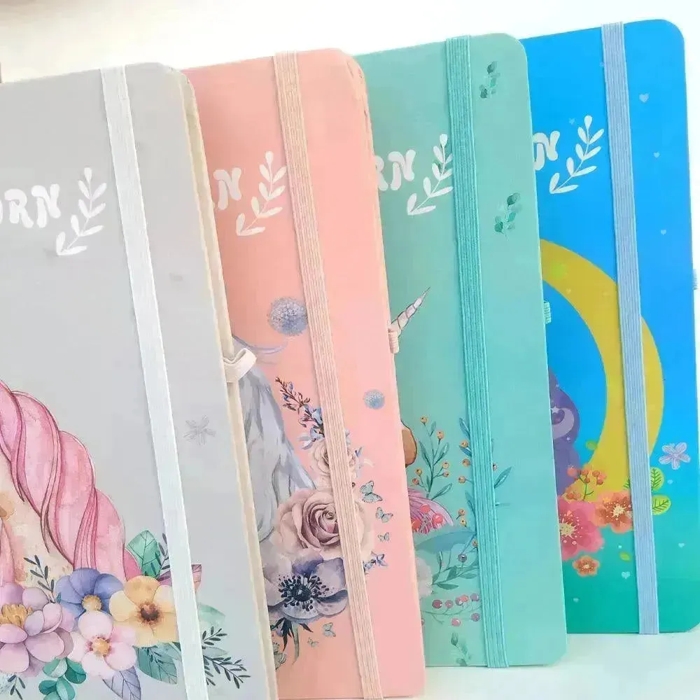 Flowery Unicorn A5 Diary