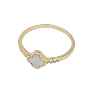 Four Leaf Clover Ring | Mother of Pearl | She She's Closet