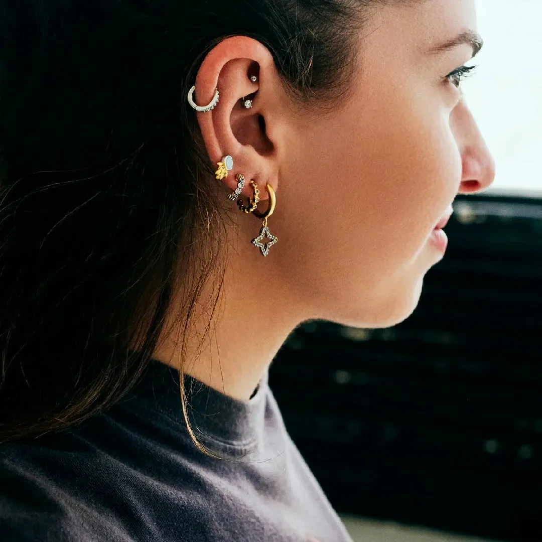 Freida Rothman Gold Coastal Mini Hoops