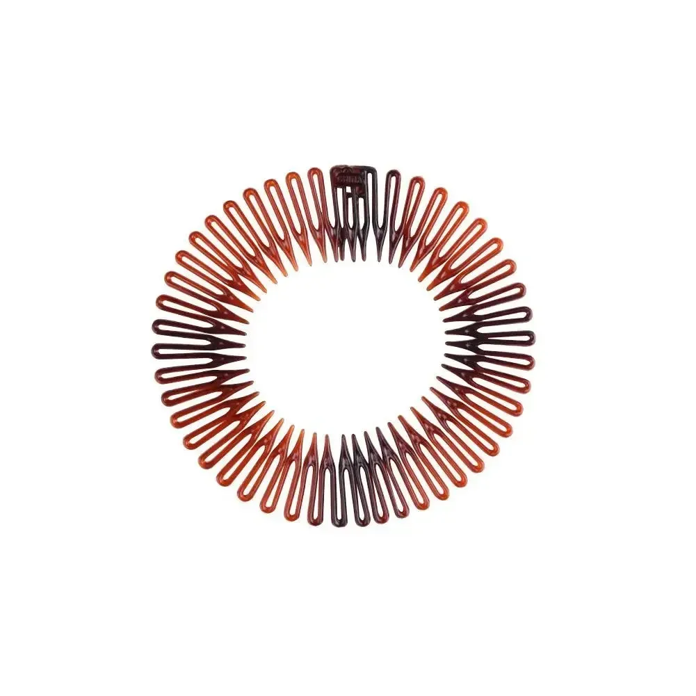 Full Circle Stretch Comb Headband - Flexible Teeth Hair Hoop