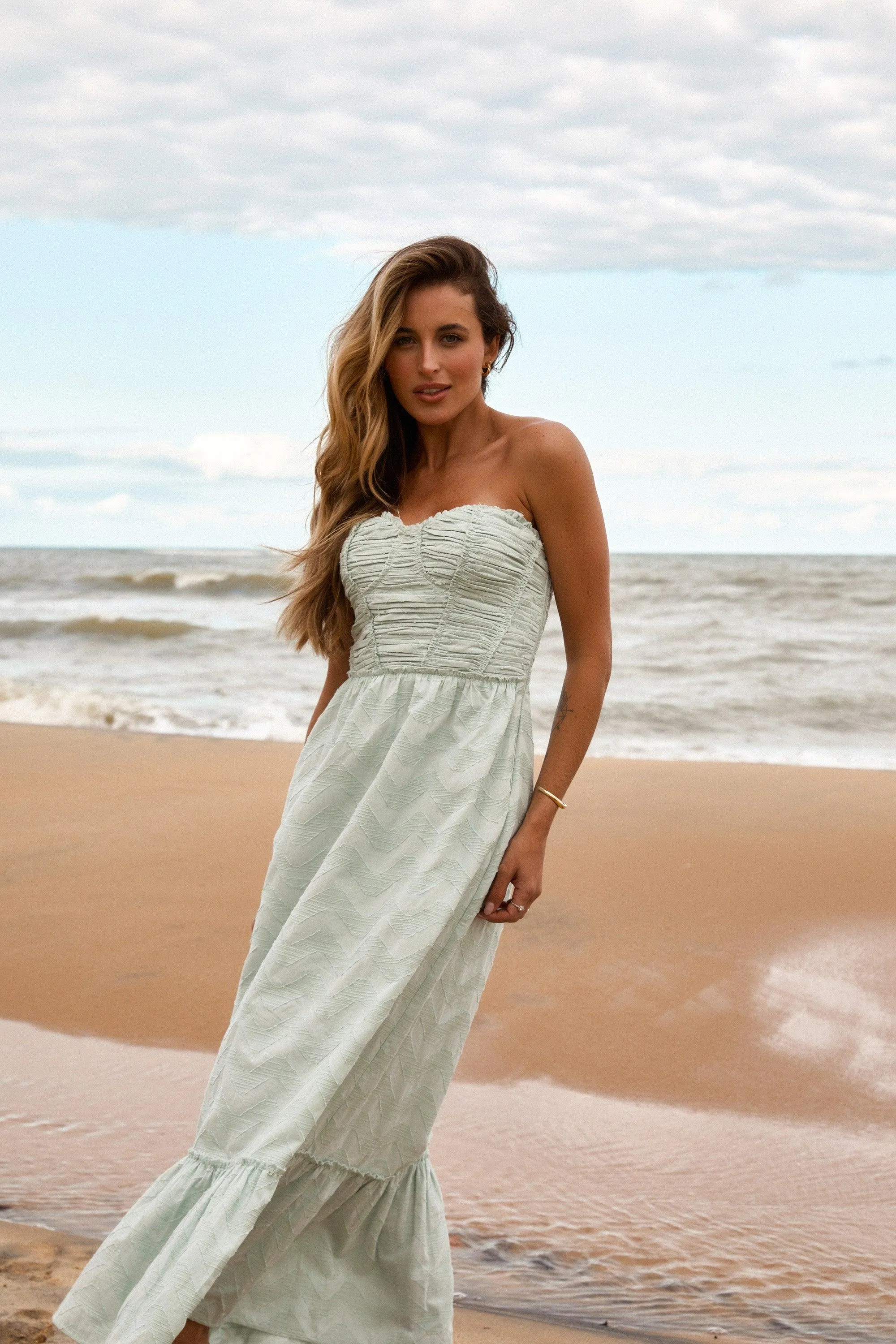 Geometric Drape Dress