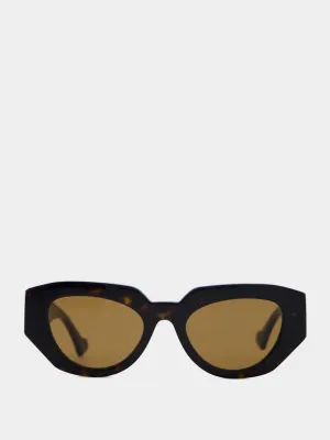 Geometric-Frame Sunglasses