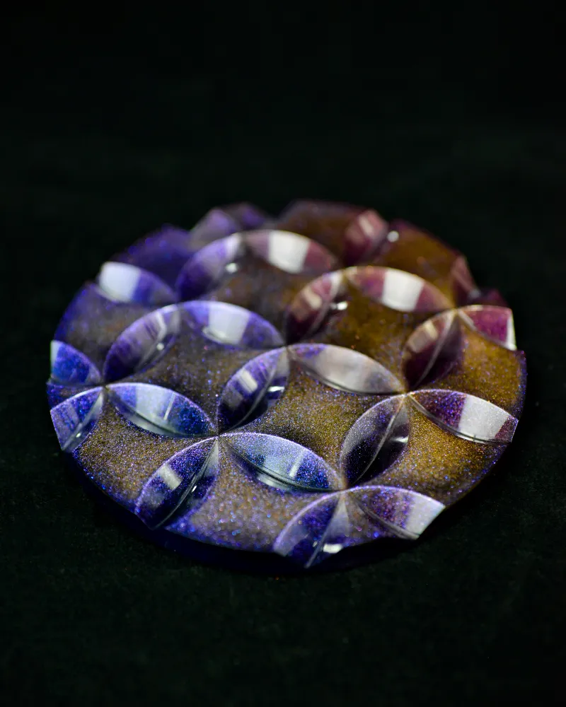 Geometric Resin Coaster