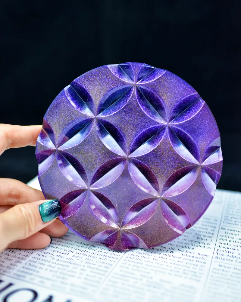 Geometric Resin Coaster